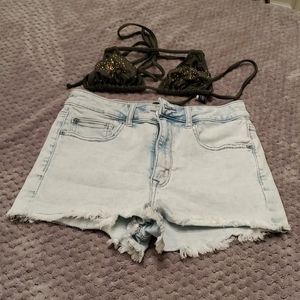 American eagle jean shorts